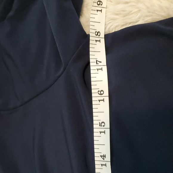 Ann Taylor Factory Navy Blue Open Shoulder Top M - Picture 5 of 8